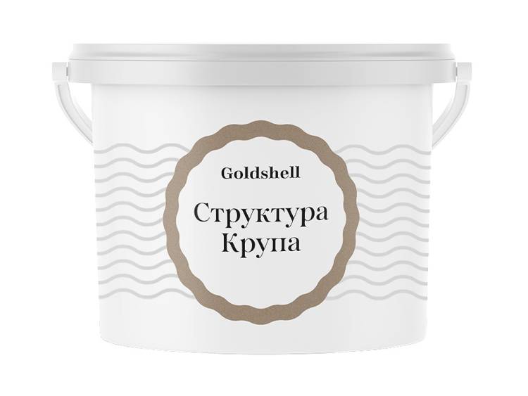 Фасадная эластичная штукатурка Goldshell Структура Крупа 14 кг