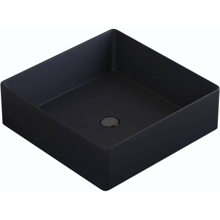 Раковина Uperwood Square 291020317 черный, 39x39