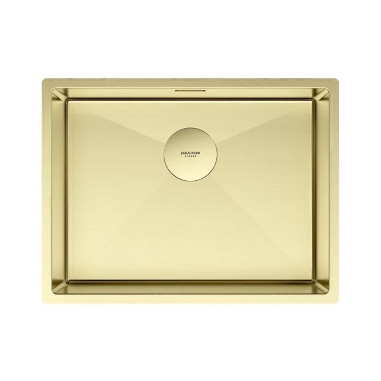 Мойка кухонная Paulmark Next 58 Uni PM215844-LG Светлое Золото, 58x44