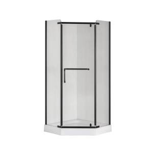 Душевой уголок Taliente TA-09093-1CB профиль матовый черный, стекло прозрачное, 90x90x195