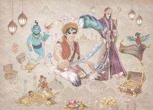 3D Фотообои Artegrafico «Приключения Аладдина» KID-091 канвас