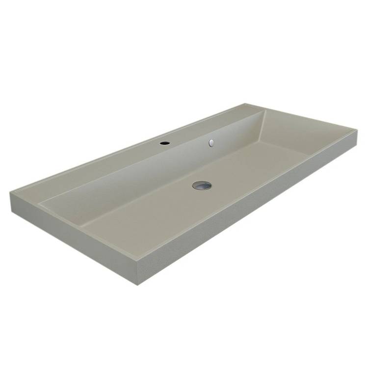 Раковина Uperwood Classic Quartz 293020637 бежевая матовая, лен, 100x45