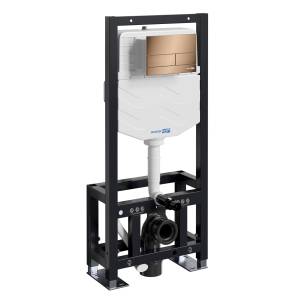 Система инсталляции для унитазов Wasserkraft Диль (Dill) 61TLT.010.ME.RG04 розовое золото