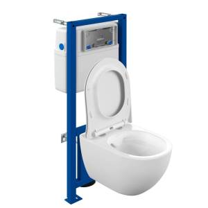 Унитаз с инсталляцией Cersanit Brasko 64916 Smart CO DPL EO SLIM LP + LINK PRO