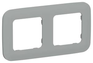 Рамка 2-постовая IEK Flite FI-M22-31-20-K03 серый