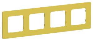 Рамка 4-постовая IEK Flite FI-M42-32-20-K44 желтый карри
