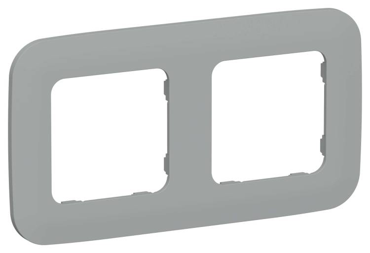 Рамка 2-постовая IEK Flite FI-M22-31-20-K03 серый