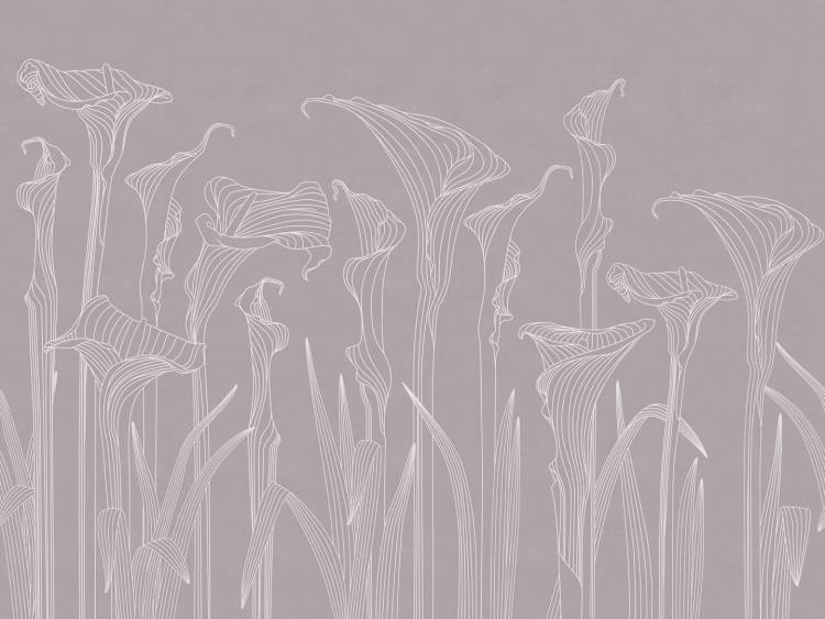 Бесшовные Eco обои Ortograf Artline 34513 Kalla lilies Жемчуг ОЕ-Р3