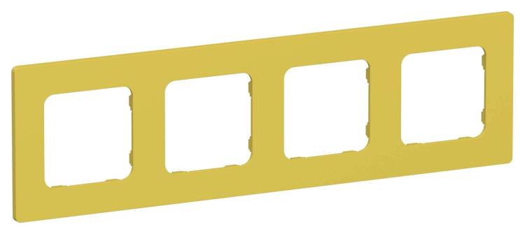 Рамка 4-постовая IEK Flite FI-M42-32-20-K44 желтый карри