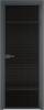 Межкомнатная дверь Profil Doors 4 AX цвет профиля Серая ночь, стекло безопасное 6 мм мору черный 800x2000