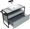 Тумба под раковину Allen Brau Priority 100 274305 рapyrus белый матовый фото 5