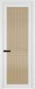 Межкомнатная дверь Profil Doors 1 AGP цвет профиля Вайт, стекло безопасное 6 мм мору золото 600x2000