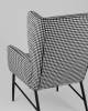 Кресло Stool Group Мэйден QH-8318K HT11 гусиная лапка черно-белый фото 3