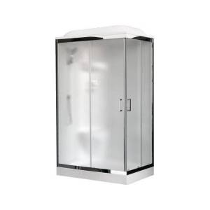 Душевая кабина Royal Bath RB8120HP6-WC-CH L, с низким поддоном, с сиденьем