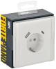 Розетка 1-местная с заземлением, шторками и USB Type A+С IEK Forte&Piano FP-R14-16-U22-018-K01 белый фото 6