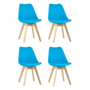 Набор из 4 стульев Stool Group Frankfurt Y863 aqua X4 бирюзовый