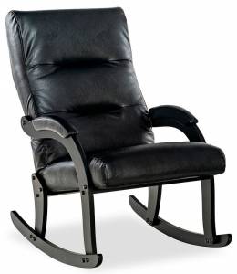 Кресло-качалка Leset Дэми 4687203505936 венге/черный Dundi 109
