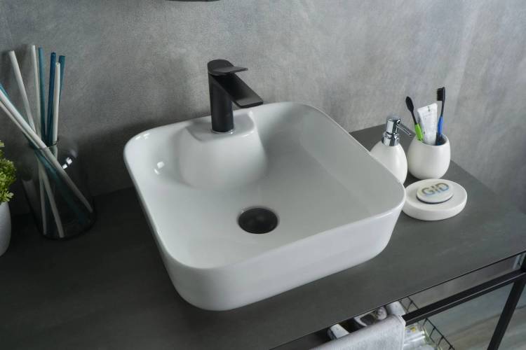Раковина Gid Geométrico N9443 51154 белая, 41x41x15