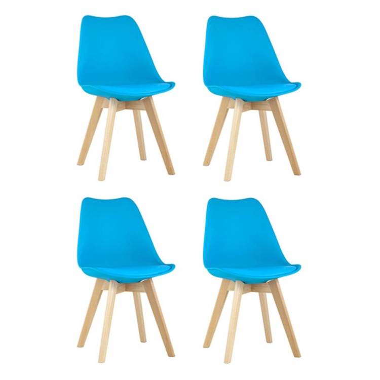 Набор из 4 стульев Stool Group Frankfurt Y863 aqua X4 бирюзовый