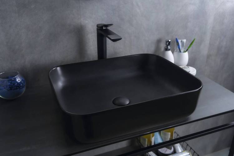 Раковина Gid Geométrico Bm1304 53350 черная матовая, 50x39x13