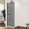 Душевая перегородка Vincea Walk in WS VSW-1HWS900CGGM профиль вороненая сталь, стекло тонированное, 90x200