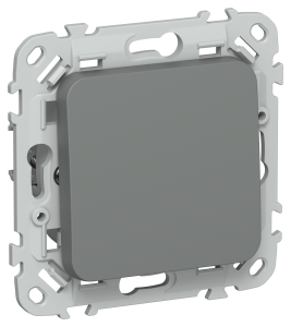 Выключатель 1-клавишный перекрестный IEK Flite FI-V13-0-10-K80 мокрый асфальт