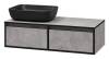 Тумба с раковиной Brevita Stone STO-01100-048П