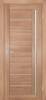 Межкомнатная дверь экошпон Мариам Техно 741, остекленная, миндаль 600x2000