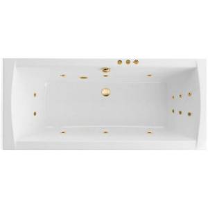 Акриловая ванна Excellent Aquaria Lux Slim 180x80 WAEX.AQU18S.SMART.GL с гидромассажем, 