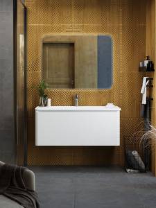 Тумба под раковину Art&Max Sanremo AM-Sanremo-1000-1C-SO-BL Белый глянец, 98.8x47.4x45