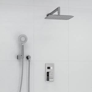 Душевой комплект Wasserkraft A14131 встраиваемый, с верхней душевой насадкой и лейкой, хром