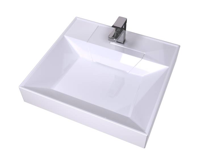 Раковина Stella Polar Мирабелла SP-00001487 на стиральную машину, белая, 60x55