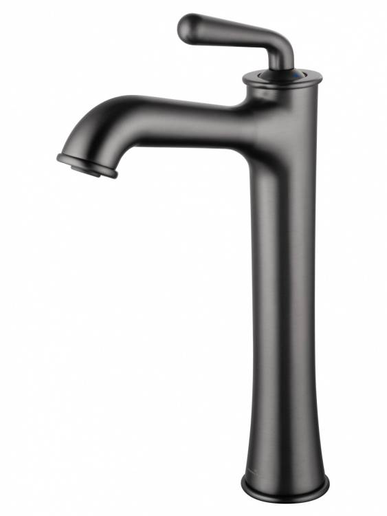 Смеситель для раковины Wonzon & Woghand WW-88239008-BGM высокий, темный графит