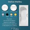 Чугунная ванна Delice Malibu DLR230628R-AS 140x75, белая, с антискользящим покрытием, с ручками, с ножками фото 4