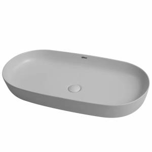 Раковина Abber Bequem AC2110MLG 80 см, светло-серая матовая