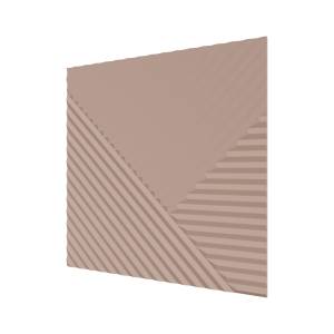 Стеновая квадратная панель МДФ Ликорн Пирамида лиловая 50x50x0.8