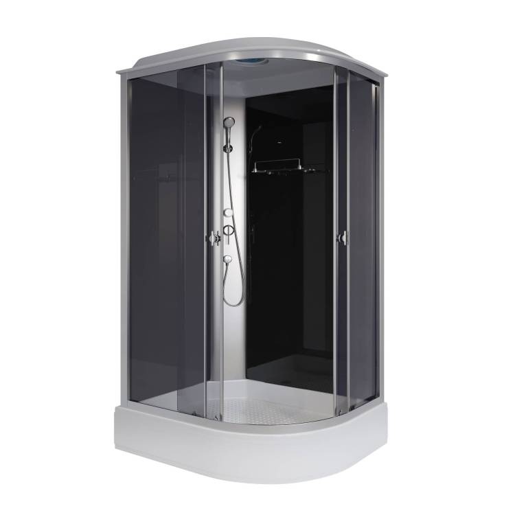 Душевая кабина Niagara Eco E120/80/26L/TN 120x80x215 Левая, профиль Серебро, 4 места