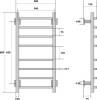 Полотенцесушитель электрический Energy Grand 80x40 черный матовый фото 2