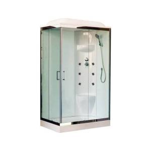 Душевая кабина Royal Bath RB 8120HP7-WT-CH R, с низким поддоном, с сиденьем