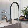 Смеситель для кухни Avrora Kitchen AV9002B с высоким гибким изливом, хром фото 5