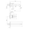 Смеситель для раковины Kerama Marazzi Linea 71028EKM.21.018 внешняя часть, хром фото 3