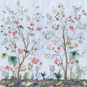 Фреска Ortograf Flora 31151 Jasmine platinum Кракелюр Золото FK-G