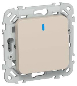 Выключатель 1-клавишный IEK Flite FI-V14-1-10-1-K88 льняной