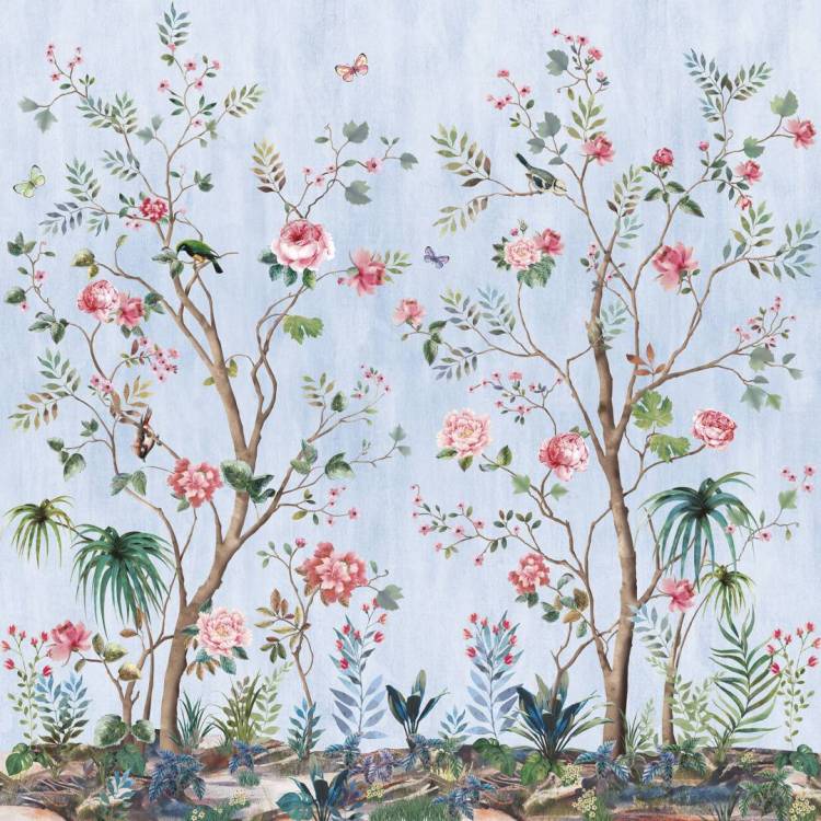 Фреска Ortograf Flora 31151 Jasmine platinum Кракелюр Золото FK-G