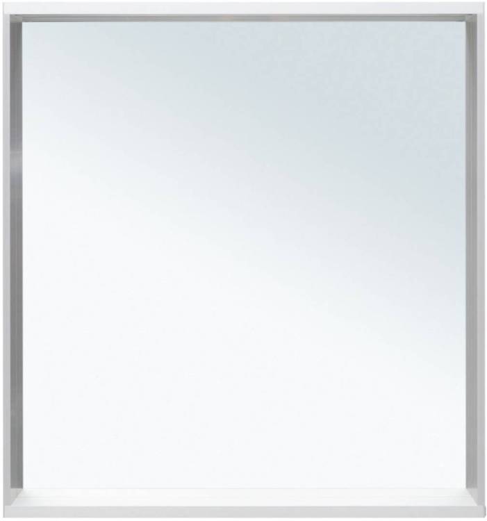 Зеркало Allen Brau Reality 70 1.32017.02 с LED подсветкой, серебро брашированное, 750x700x140