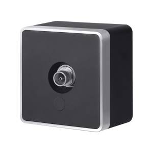 ТВ-розетка оконечная Werkel Gallant W5083034 черный с серебром