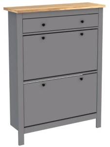 Тумба для обуви Гуд Лакк Сага 2.08.10.190.15 Серый/ясень