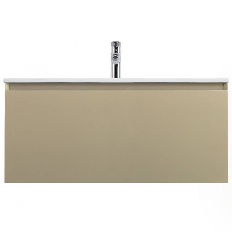 Тумба под раковину Art&Max Latina AM-Latina-1000-1C-SO-BGM Серо-бежевый матовый, 100.5x46x40