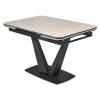 Стол Bradex Home Vito RF 0484 керамогранит бежевый, черный 120(184)x80x75 фото 4