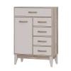 Комод БТС МЕБЕЛЬ Скандика КМ-13 00-00161280 дуб смоки/кашемир